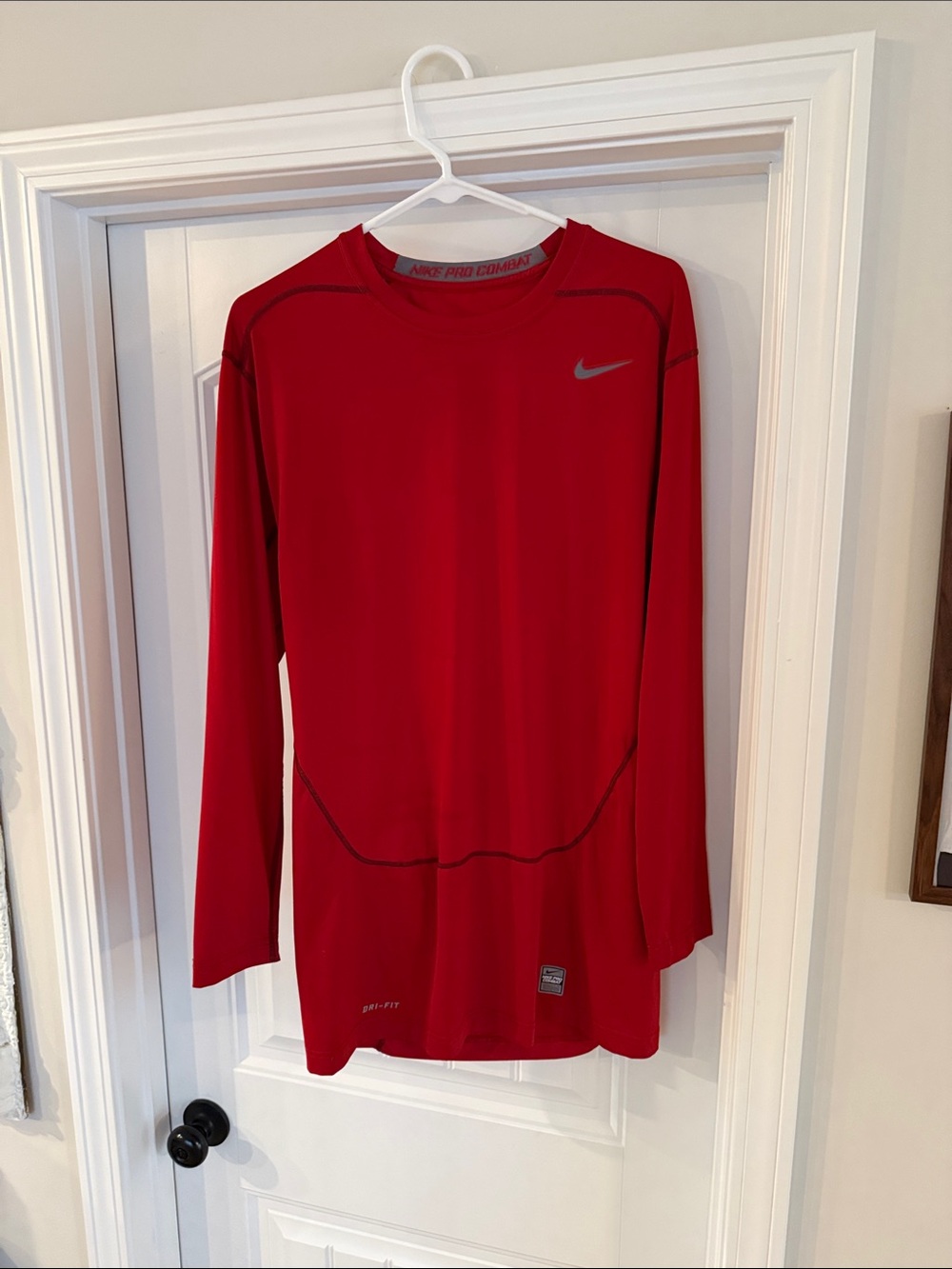 Nike Red Long Sleeve Performance Top